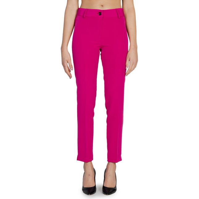 Sol Wears Women Women Trousers-Sol Wears Women-fuchsia-42-Urbanheer