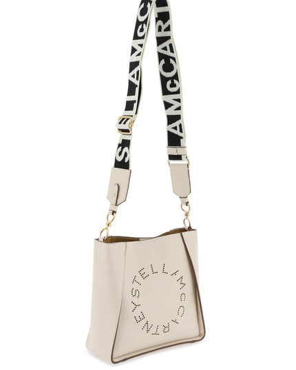 Stella Mccartney Crossbody Bag With Perforated Stella Logo White-Stella McCartney-os-Urbanheer