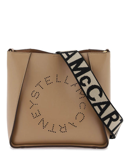 Stella Mccartney Crossbody Bag With Perforated Stella Logo Brown-Stella McCartney-os-Urbanheer