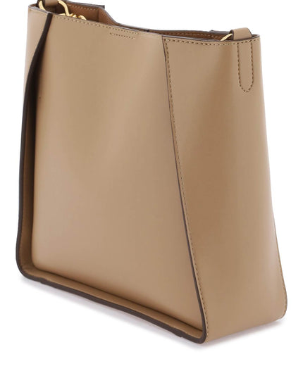 Stella Mccartney Crossbody Bag With Perforated Stella Logo Brown-Stella McCartney-os-Urbanheer