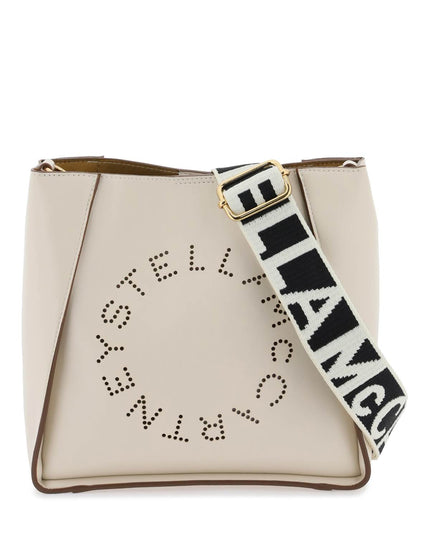 Stella Mccartney Crossbody Bag With Perforated Stella Logo White-Stella McCartney-os-Urbanheer