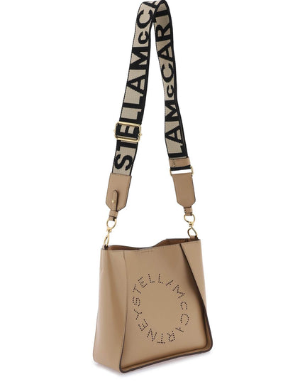 Stella Mccartney Crossbody Bag With Perforated Stella Logo Brown-Stella McCartney-os-Urbanheer