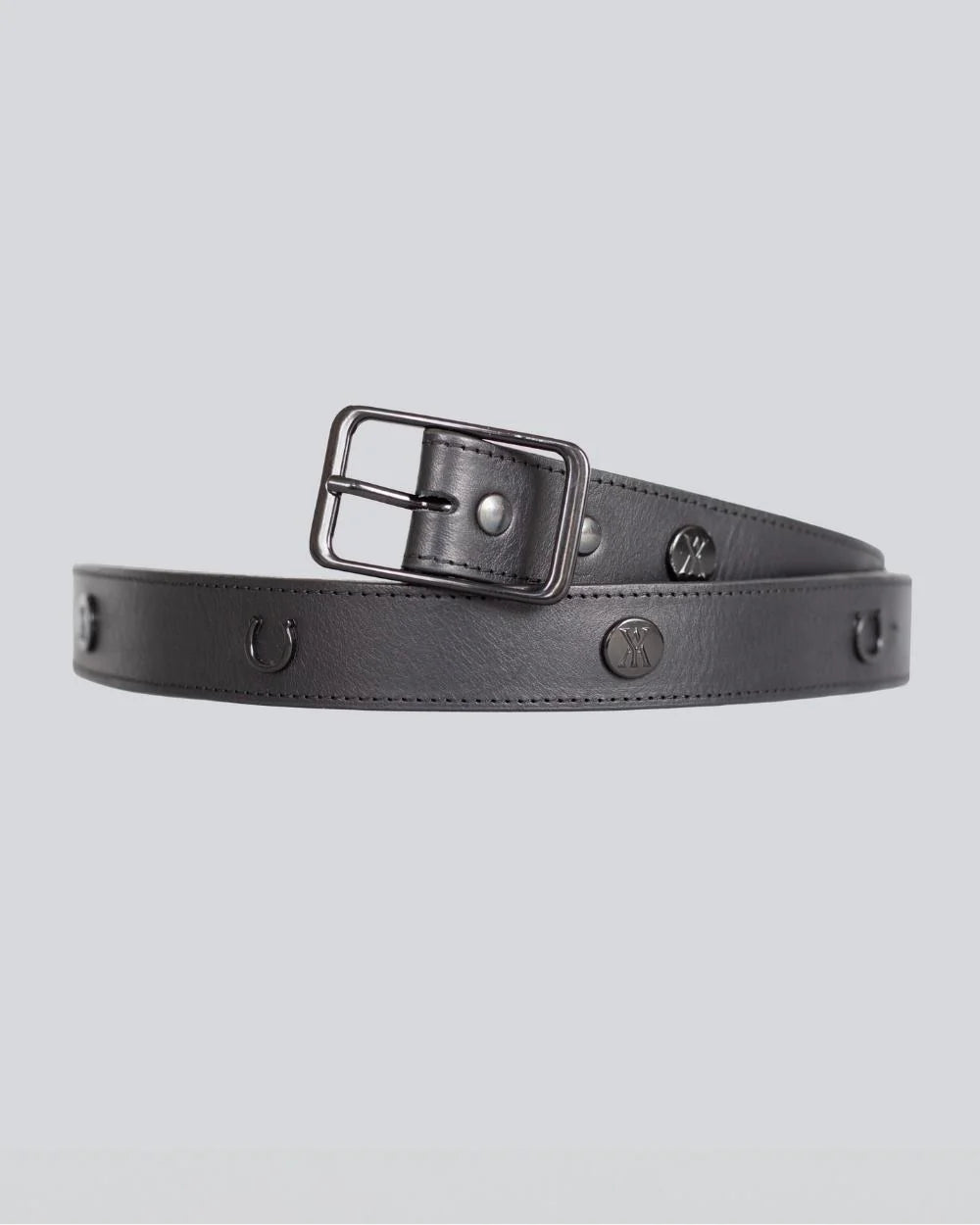 Leather Buckle Belt Black-BELT-Yagya-Urbanheer