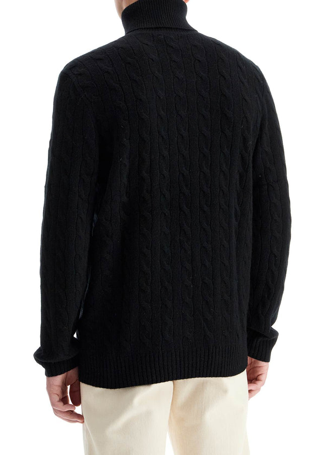 Polo Ralph Lauren cable-knit wool and cashmere turt