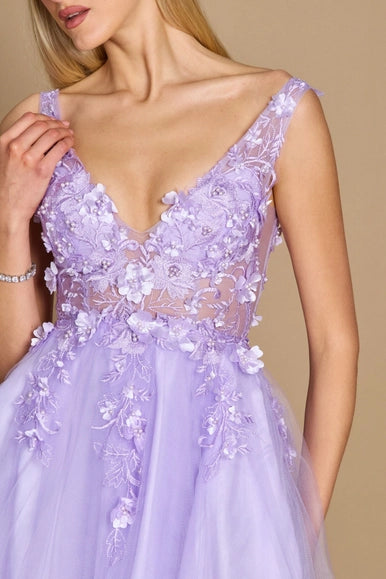 Lilac Dylan & Davids Short Formal Prom Dress-Dylan & Davids-Urbanheer