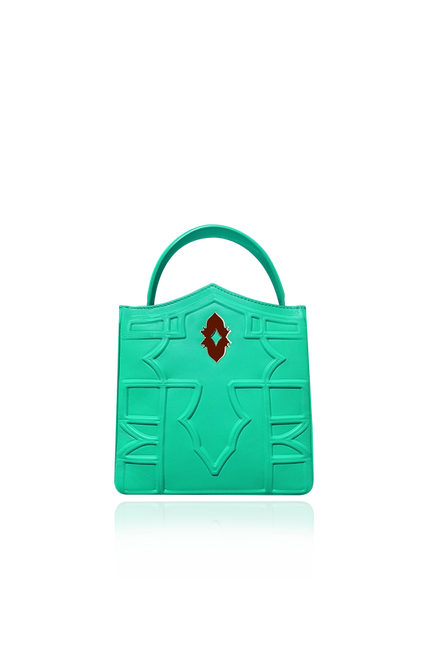 Turquoise Gem-Bag-DELLALUNA-18.5x17x6 cm-Urbanheer