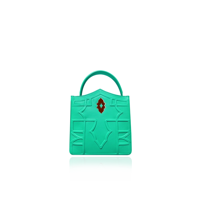 Turquoise Gem-Bag-DELLALUNA-18.5x17x6 cm-Urbanheer