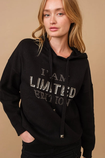 I Am Limited Edition Soft Hoodie Sweater BLACK-Sweater-Blue B-Urbanheer