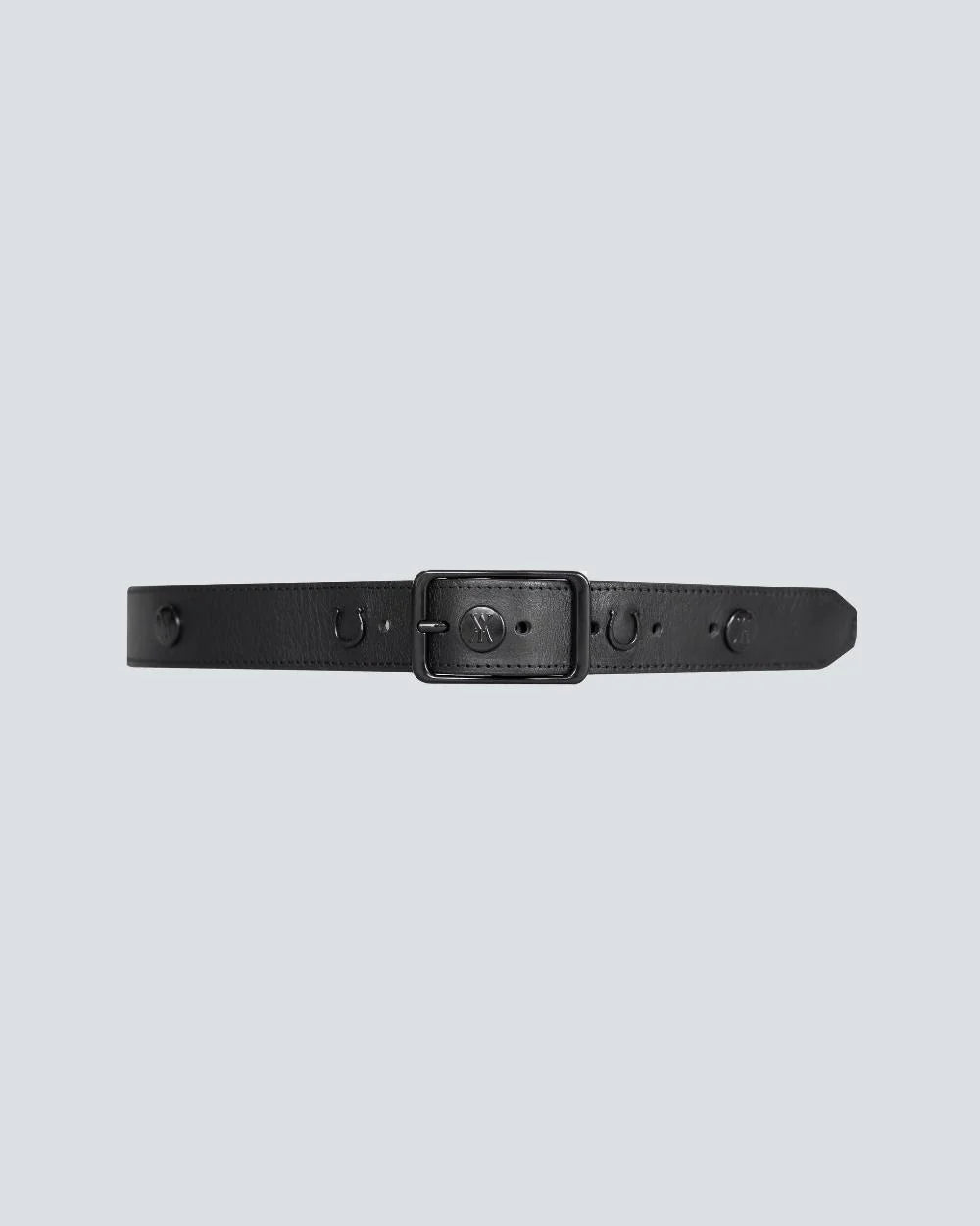 Leather Buckle Belt Black-BELT-Yagya-Urbanheer