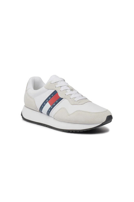 Tommy Hilfiger Jeans Men Sneakers-Shoes Sneakers-Tommy Hilfiger Jeans-white-40-Urbanheer