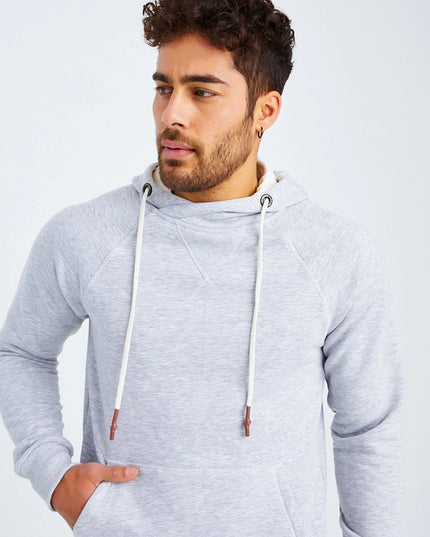 Men'S Hoodie Hood Grey-Hoodie-Leif Nelson GmbH-Urbanheer