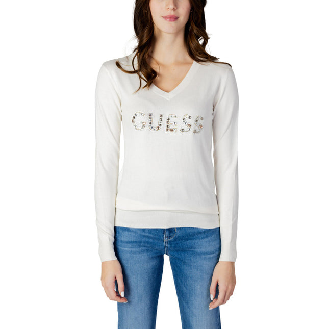 Guess Women Knitwear-Clothing Knitwear-Guess-white-XS-Urbanheer