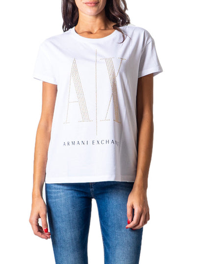 Armani Exchange Women T-Shirt-Clothing T-shirts-Armani Exchange-white-2-XS-Urbanheer