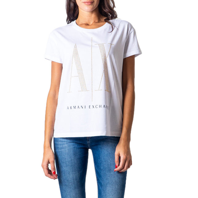 Armani Exchange Women T-Shirt-Clothing T-shirts-Armani Exchange-white-2-XS-Urbanheer