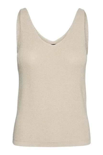 Vero Moda Women Undershirt-Clothing Tank-Top-Vero Moda-beige-XS-Urbanheer