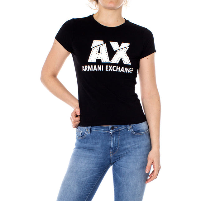 Armani Exchange Women T-Shirt-Armani Exchange-black-XS-Urbanheer