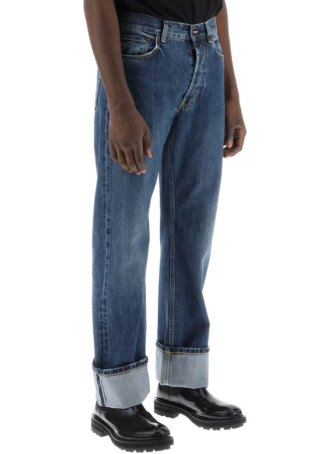 Alexander Mcqueen straight fit jeans in selvedge denim