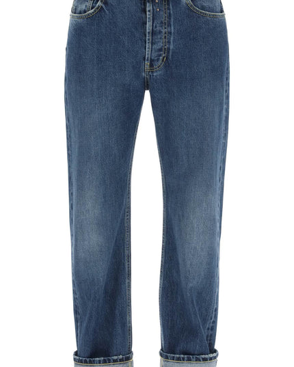 Alexander Mcqueen straight fit jeans in selvedge denim