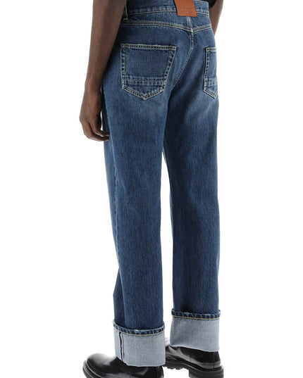 Alexander Mcqueen straight fit jeans in selvedge denim