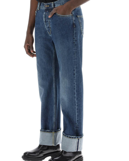 Alexander Mcqueen straight fit jeans in selvedge denim