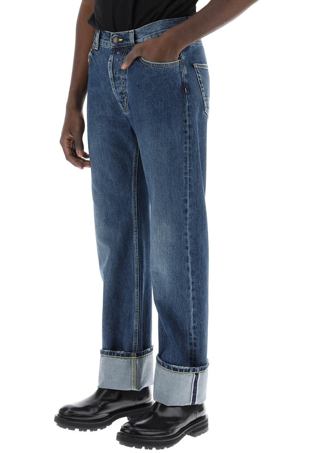 Alexander Mcqueen straight fit jeans in selvedge denim