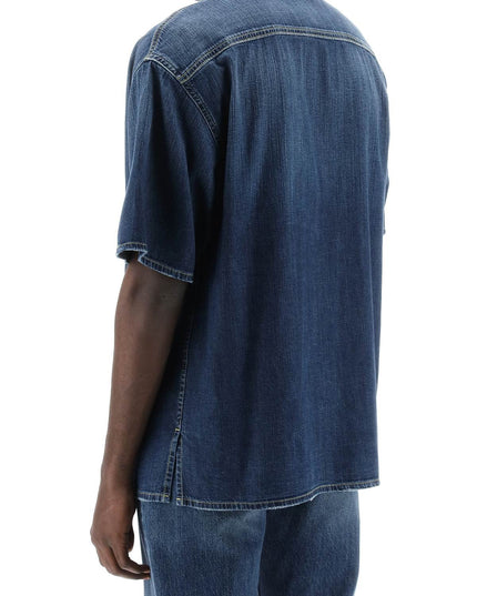 Alexander Mcqueen organic denim short sleeve shirt