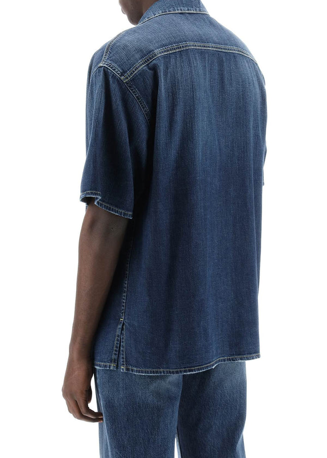 Alexander Mcqueen organic denim short sleeve shirt