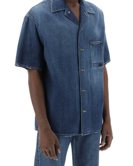 Alexander Mcqueen organic denim short sleeve shirt