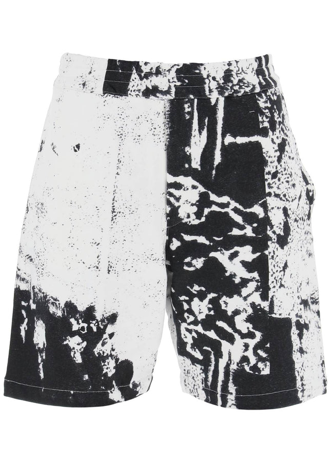 Alexander Mcqueen fold print sweat shorts