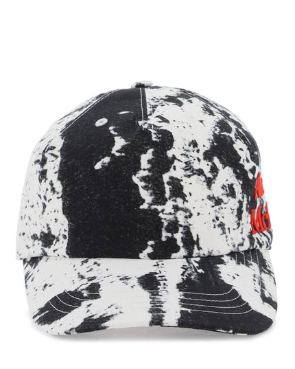 Alexander Mcqueen printed baseball cap with logo embroidery