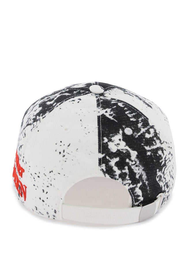 Alexander Mcqueen printed baseball cap with logo embroidery