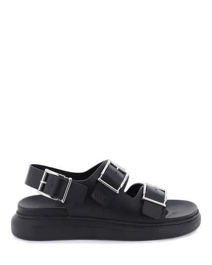 Alexander Mcqueen leather sandals with maxi buckles