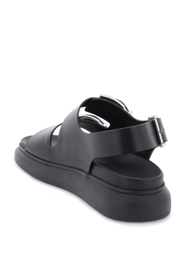 Alexander Mcqueen leather sandals with maxi buckles