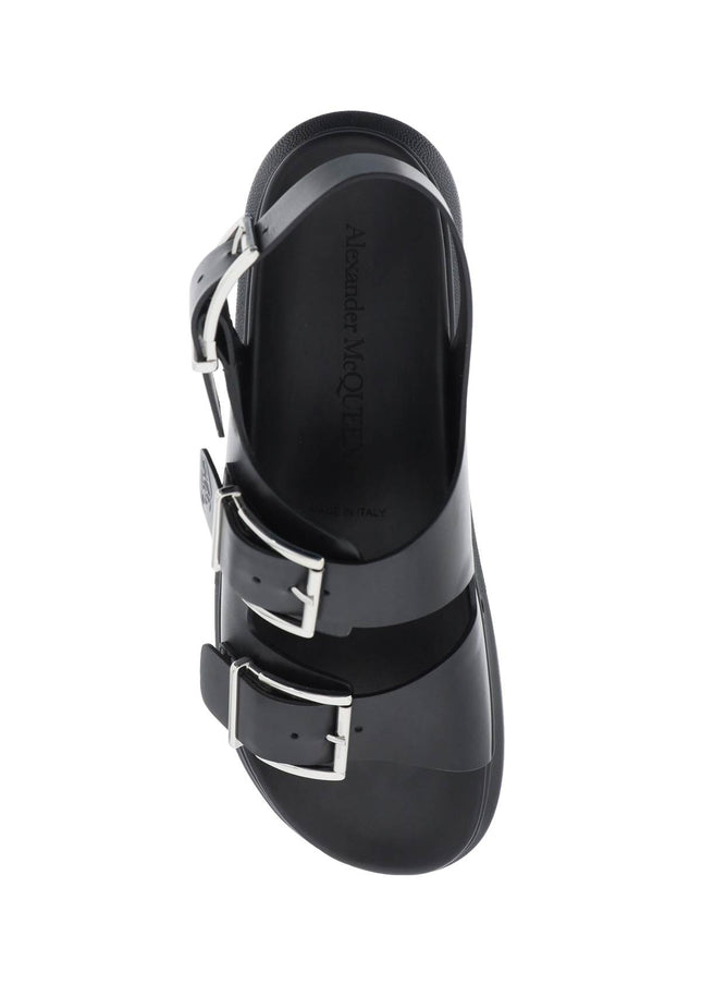 Alexander Mcqueen leather sandals with maxi buckles