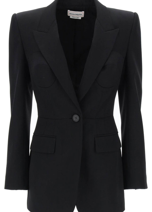 Alexander Mcqueen fitted jacket with bustier details