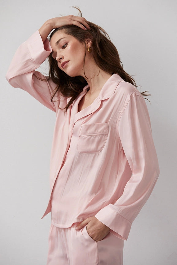 Jules Satin Sleepwear Top-Top-Crescent-Urbanheer