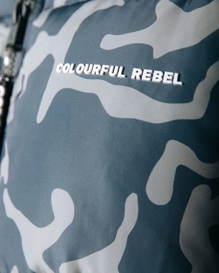 Finch Clean Camo Puffer Jacket | Dark Grey-Clothing Jackets-Colourful Rebel-Urbanheer