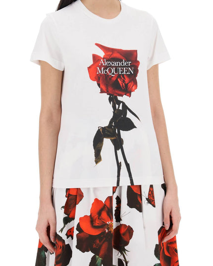 Alexander mcqueen shadow rose t-shirt-T-Shirt-Alexander McQueen-Urbanheer