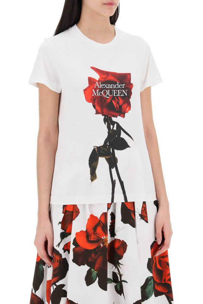 Alexander mcqueen shadow rose t-shirt-T-Shirt-Alexander McQueen-Urbanheer