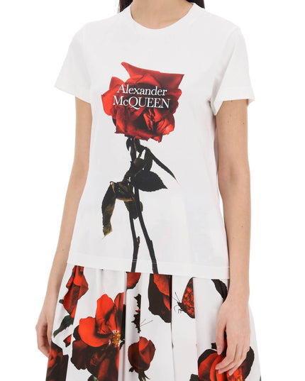 Alexander mcqueen shadow rose t-shirt-T-Shirt-Alexander McQueen-Urbanheer