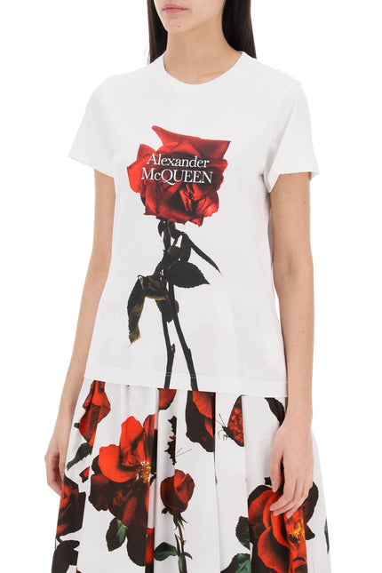 Alexander mcqueen shadow rose t-shirt-T-Shirt-Alexander McQueen-Urbanheer