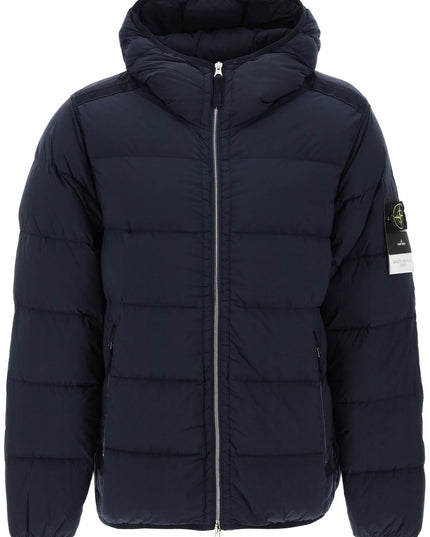 Stone Island hooded puffer jacket in seamless tunnel nylon