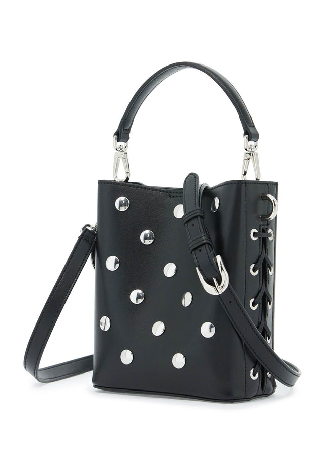 Stella McCartney mini bucket bag frayme with studs