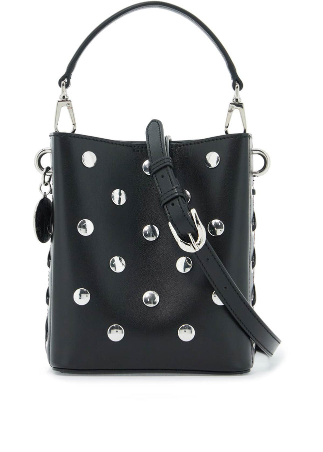 Stella McCartney mini bucket bag frayme with studs