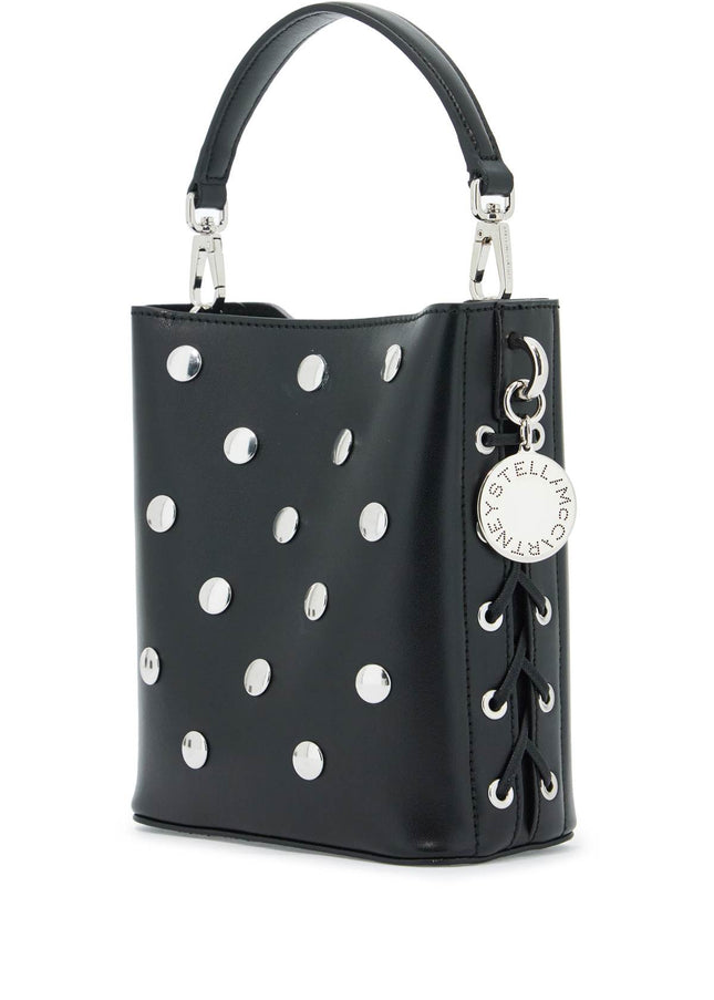 Stella McCartney mini bucket bag frayme with studs