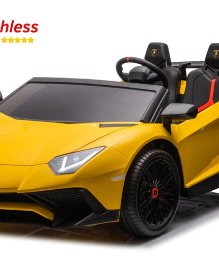 24V Lamborghini Aventador 2 Seater Ride on Car for Kids: Advanced Brushless Motor & Differential for High-Octane Fun-Toys - Kids-Freddo Toys-Urbanheer