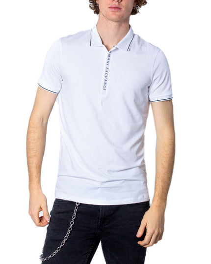 Armani Exchange Men Polo-Clothing Polo-Armani Exchange-white-S-Urbanheer