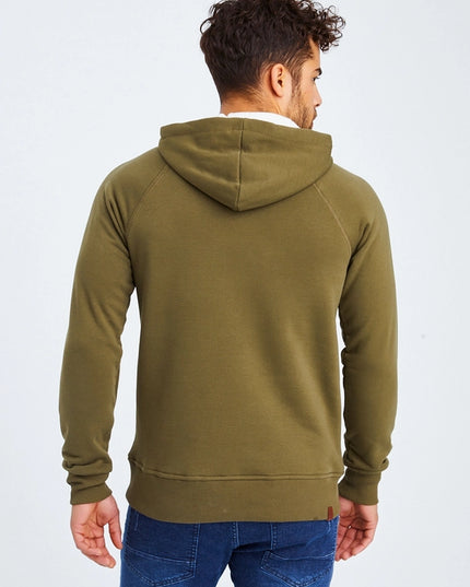 Men'S Hoodie Hood Khaki-Hoodie-Leif Nelson GmbH-Urbanheer