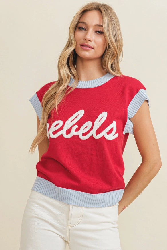 Rebels Game Day Women'S Knit Sweater-Sweater-Cloud Ten-Urbanheer