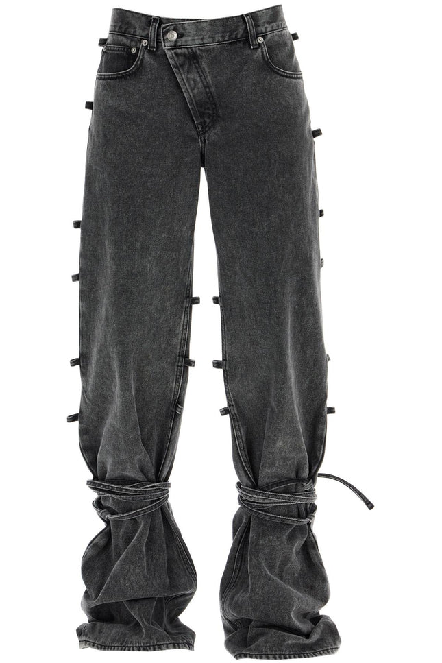 Alexander Mcqueen baggy jeans with knotted detail